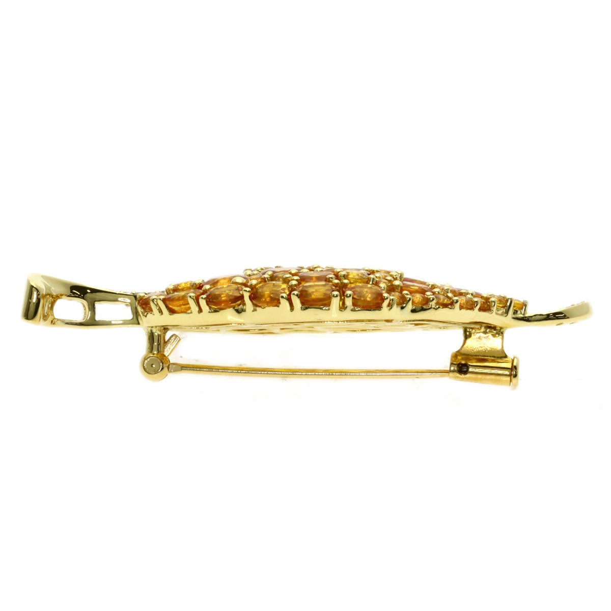SELECT JEWELRY セレクトジュエリー ダイヤモンド ブローチ K18YG レディース 中古