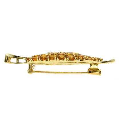 SELECT JEWELRY セレクトジュエリー ダイヤモンド ブローチ K18YG レディース 中古