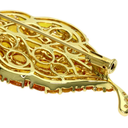 SELECT JEWELRY セレクトジュエリー ダイヤモンド ブローチ K18YG レディース 中古
