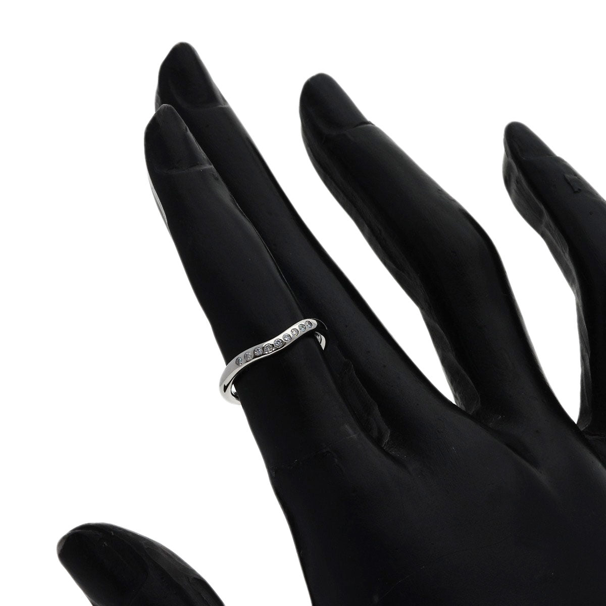 ティファニー カーブドバンド パヴェ ダイヤモンド リング・指輪 中古 商品画像8