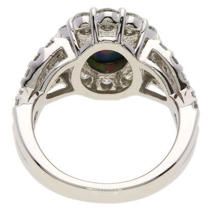SELECT JEWELRY セレクトジュエリー ブラックオパール ダイヤモンド リング・指輪 PT900 レディース 中古
