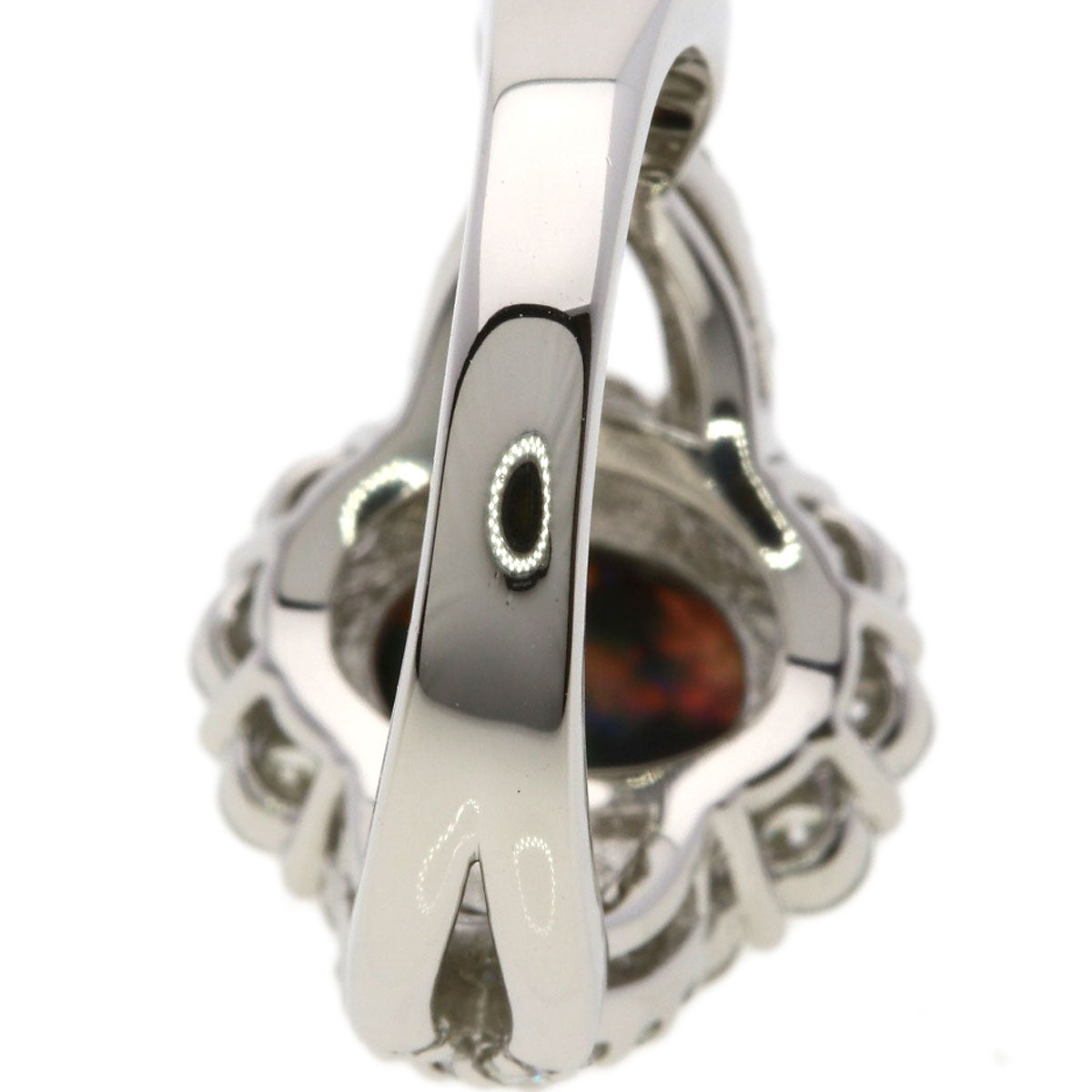 SELECT JEWELRY セレクトジュエリー ブラックオパール ダイヤモンド リング・指輪 PT900 レディース 中古