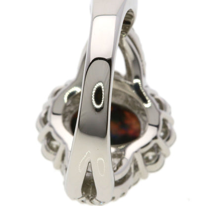 SELECT JEWELRY セレクトジュエリー ブラックオパール ダイヤモンド リング・指輪 PT900 レディース 中古