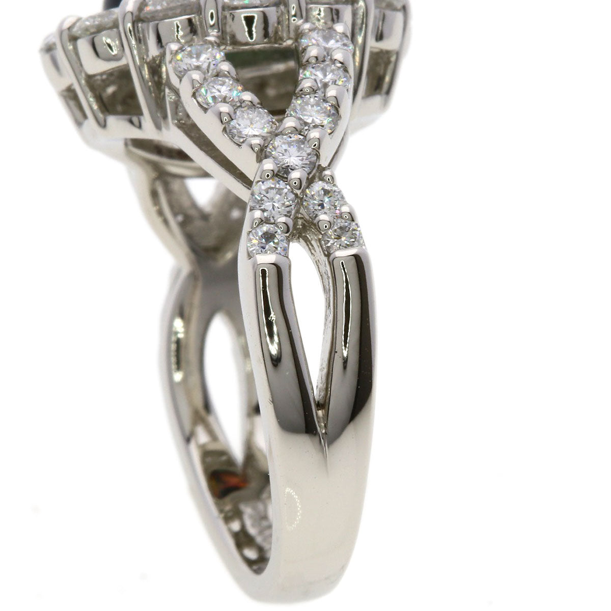 SELECT JEWELRY セレクトジュエリー ブラックオパール ダイヤモンド リング・指輪 PT900 レディース 中古