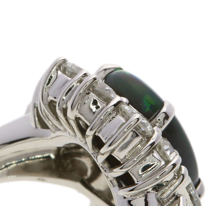 SELECT JEWELRY セレクトジュエリー ブラックオパール ダイヤモンド リング・指輪 PT900 レディース 中古