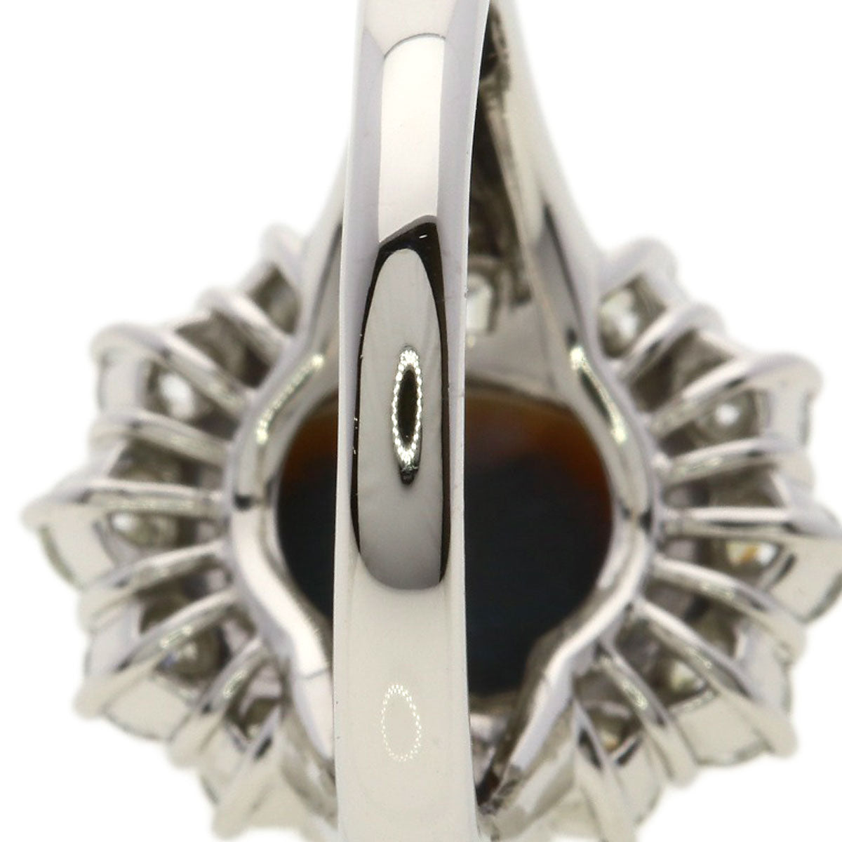 SELECT JEWELRY セレクトジュエリー ブラックオパール ダイヤモンド リング・指輪 PT900 レディース 中古