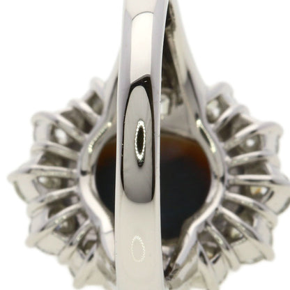 SELECT JEWELRY セレクトジュエリー ブラックオパール ダイヤモンド リング・指輪 PT900 レディース 中古