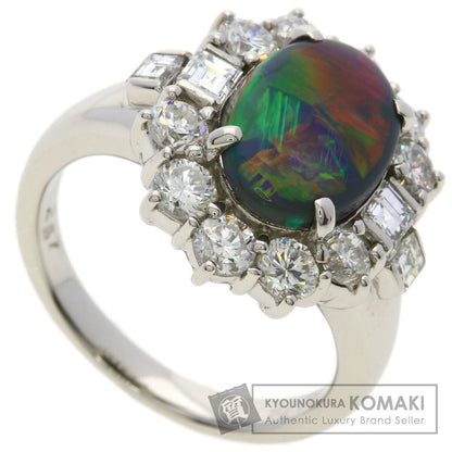 SELECT JEWELRY セレクトジュエリー ブラックオパール ダイヤモンド リング・指輪 PT900 レディース 中古