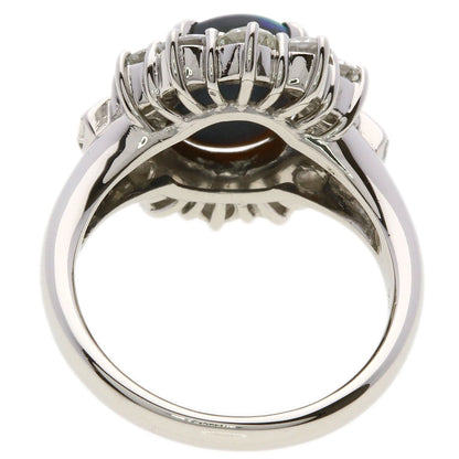SELECT JEWELRY セレクトジュエリー ブラックオパール ダイヤモンド リング・指輪 PT900 レディース 中古