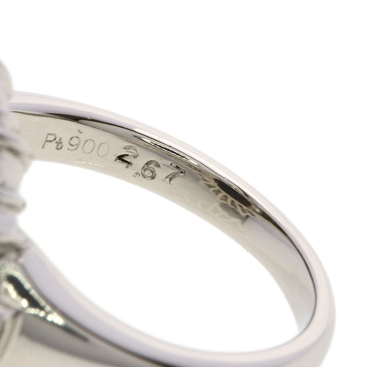 SELECT JEWELRY セレクトジュエリー ブラックオパール ダイヤモンド リング・指輪 PT900 レディース 中古