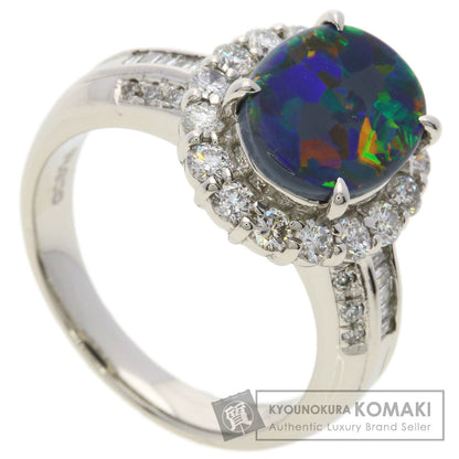 SELECT JEWELRY セレクトジュエリー ブラックオパール ダイヤモンド リング・指輪 PT900 レディース 中古
