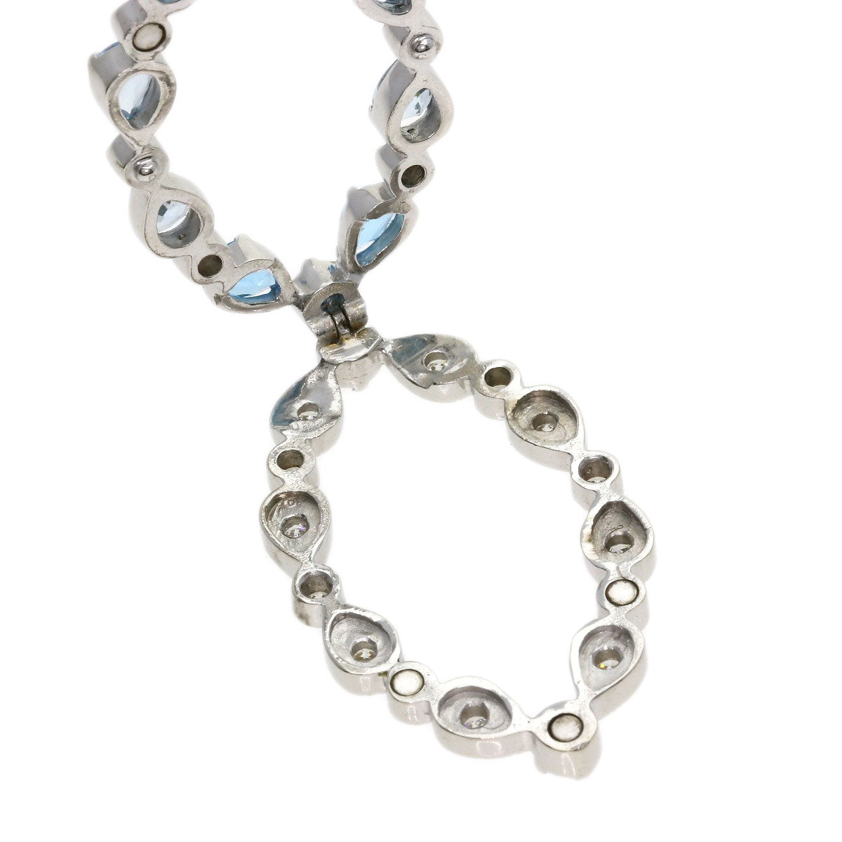 SELECT JEWELRY セレクトジュエリー ダイヤモンド カラーストーン ペンダントトップ K18WG レディース 中古