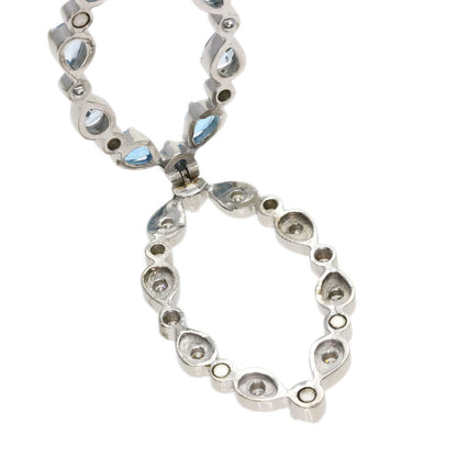 SELECT JEWELRY セレクトジュエリー ダイヤモンド カラーストーン ペンダントトップ K18WG レディース 中古