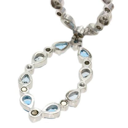 SELECT JEWELRY セレクトジュエリー ダイヤモンド カラーストーン ペンダントトップ K18WG レディース 中古