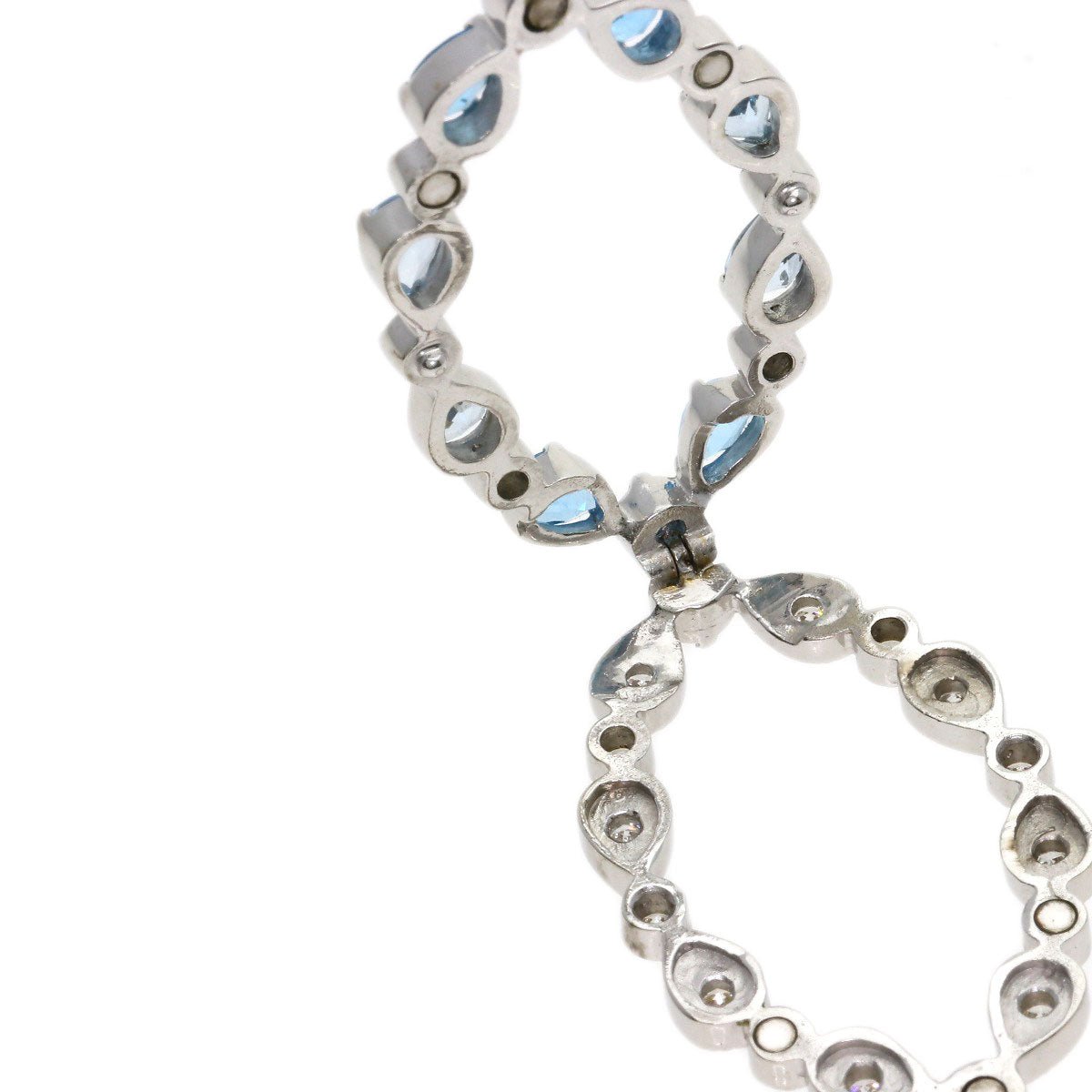 SELECT JEWELRY セレクトジュエリー ダイヤモンド カラーストーン ペンダントトップ K18WG レディース 中古