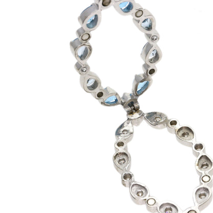 SELECT JEWELRY セレクトジュエリー ダイヤモンド カラーストーン ペンダントトップ K18WG レディース 中古
