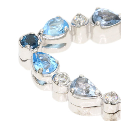 SELECT JEWELRY セレクトジュエリー ダイヤモンド カラーストーン ペンダントトップ K18WG レディース 中古
