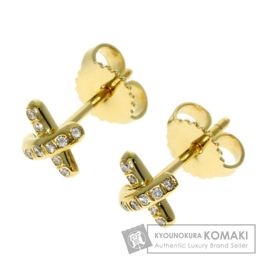 ティファニー クロスステッチ ダイヤモンド ピアス 中古 商品画像1