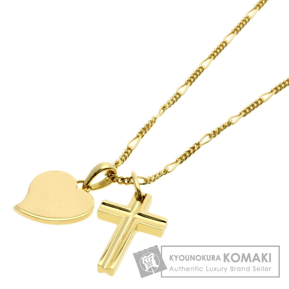 ブルガリ クロス ハート ヴィンテージ ネックレス 中古 商品画像1