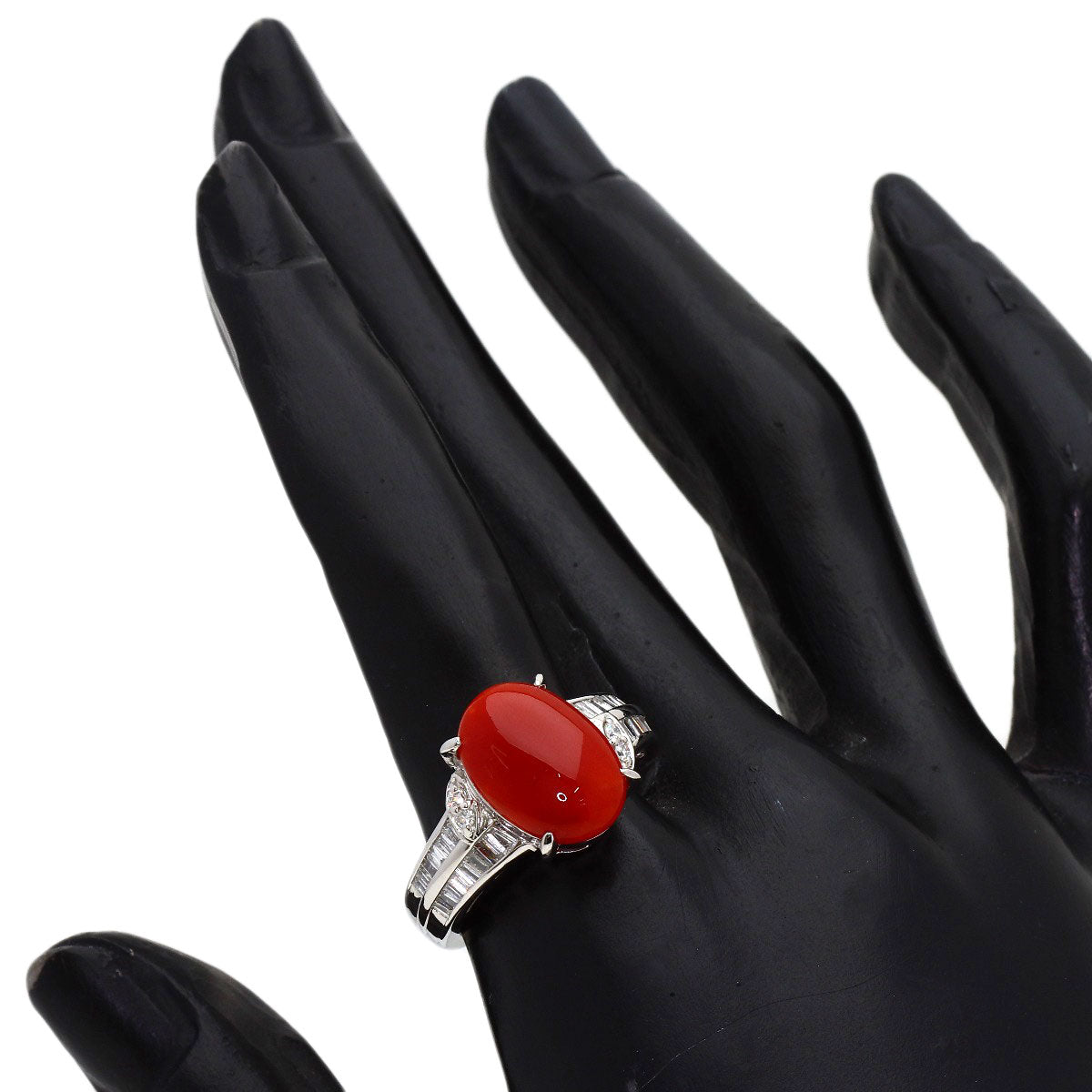 セレクトジュエリー サンゴ 珊瑚 ダイヤモンド リング・指輪 中古 商品画像8