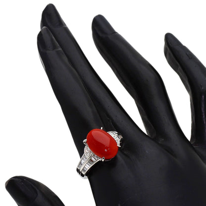 セレクトジュエリー サンゴ 珊瑚 ダイヤモンド リング・指輪 中古 商品画像8