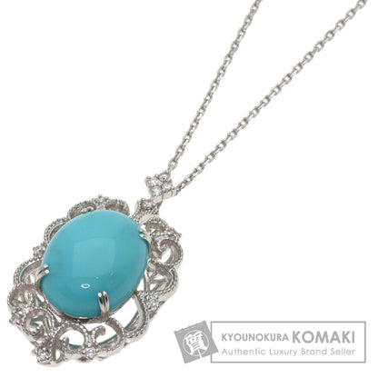 セレクトジュエリー トルコ石 ターコイズ ダイヤモンド ネックレス 中古 商品画像1