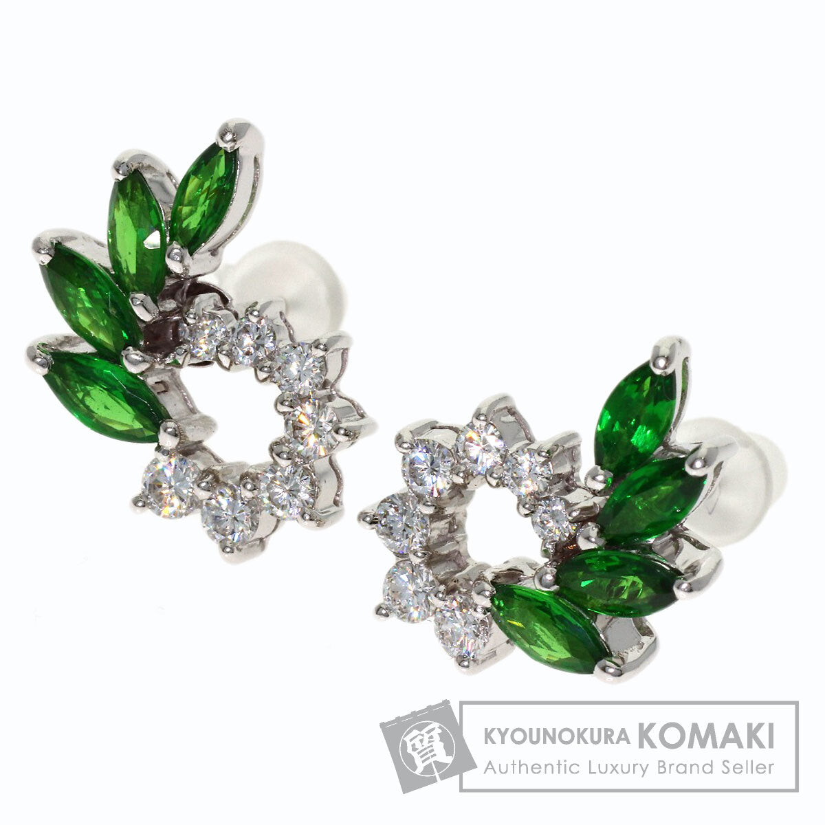 セレクトジュエリー ガーネット ダイヤモンド ピアス 中古 商品画像1