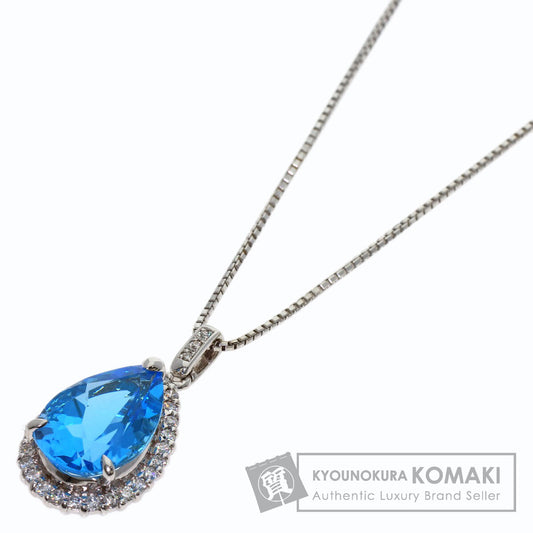 セレクトジュエリー ブルートパーズ ダイヤモンド ネックレス 中古 商品画像1