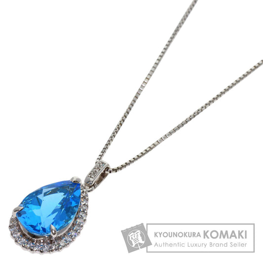 セレクトジュエリー ブルートパーズ ダイヤモンド ネックレス 中古 商品画像1