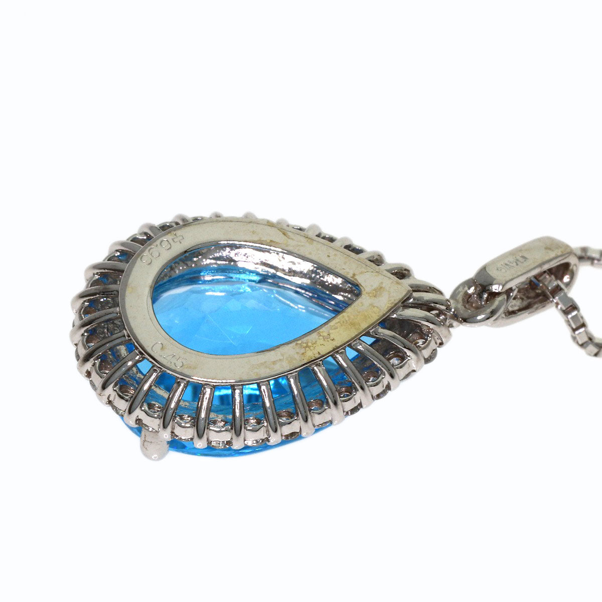セレクトジュエリー ブルートパーズ ダイヤモンド ネックレス 中古 商品画像6