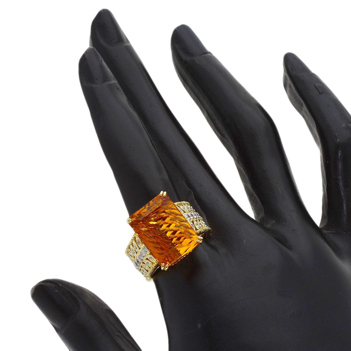 セレクトジュエリー シトリン ダイヤモンド リング・指輪 中古 商品画像8