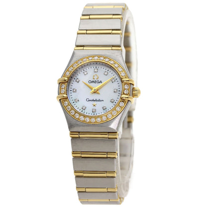 OMEGA オメガ 1267.75.00 コンステレーション ミニ 12P ダイヤモンド 腕時計 SS レディース 中古