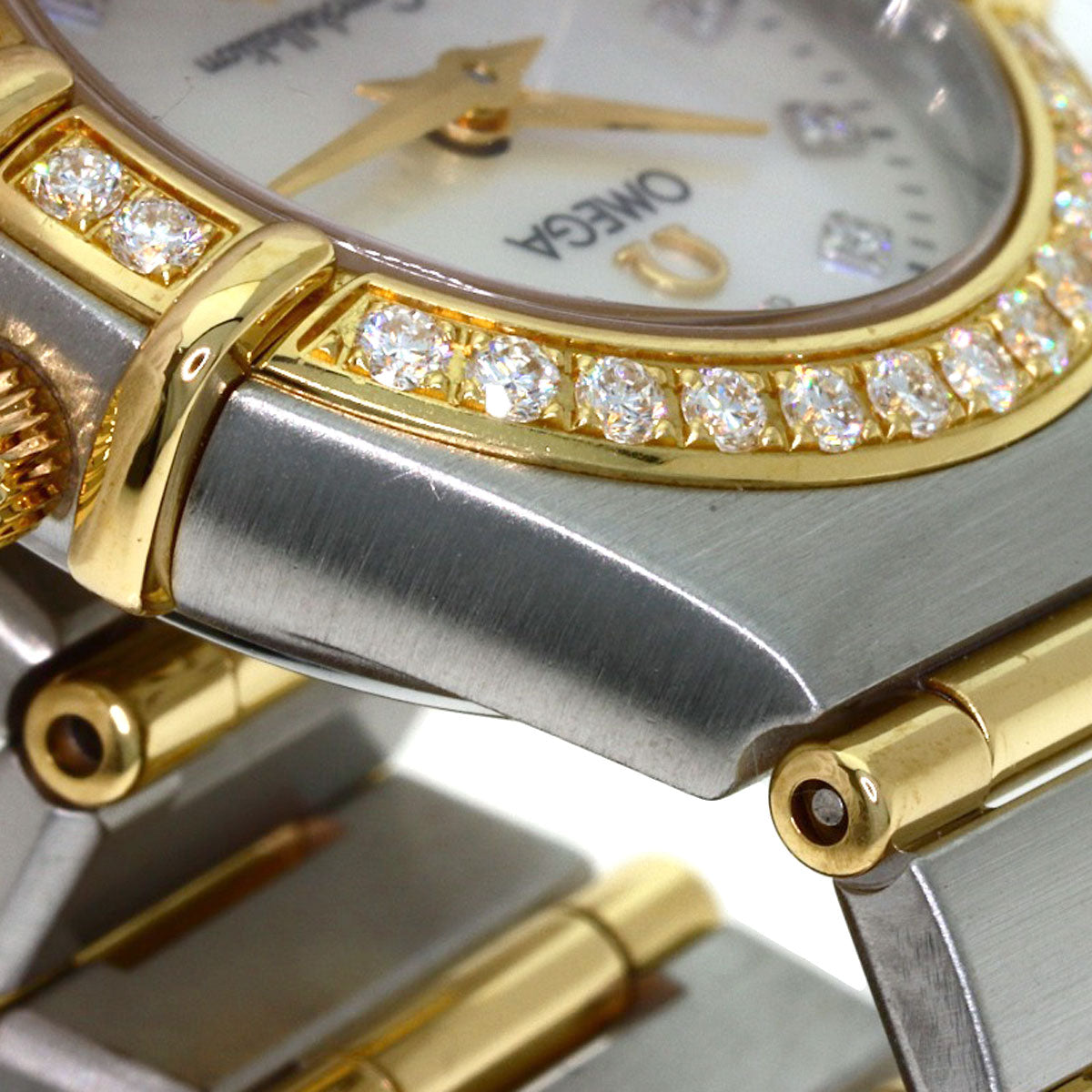 OMEGA オメガ 1267.75.00 コンステレーション ミニ 12P ダイヤモンド 腕時計 SS レディース 中古