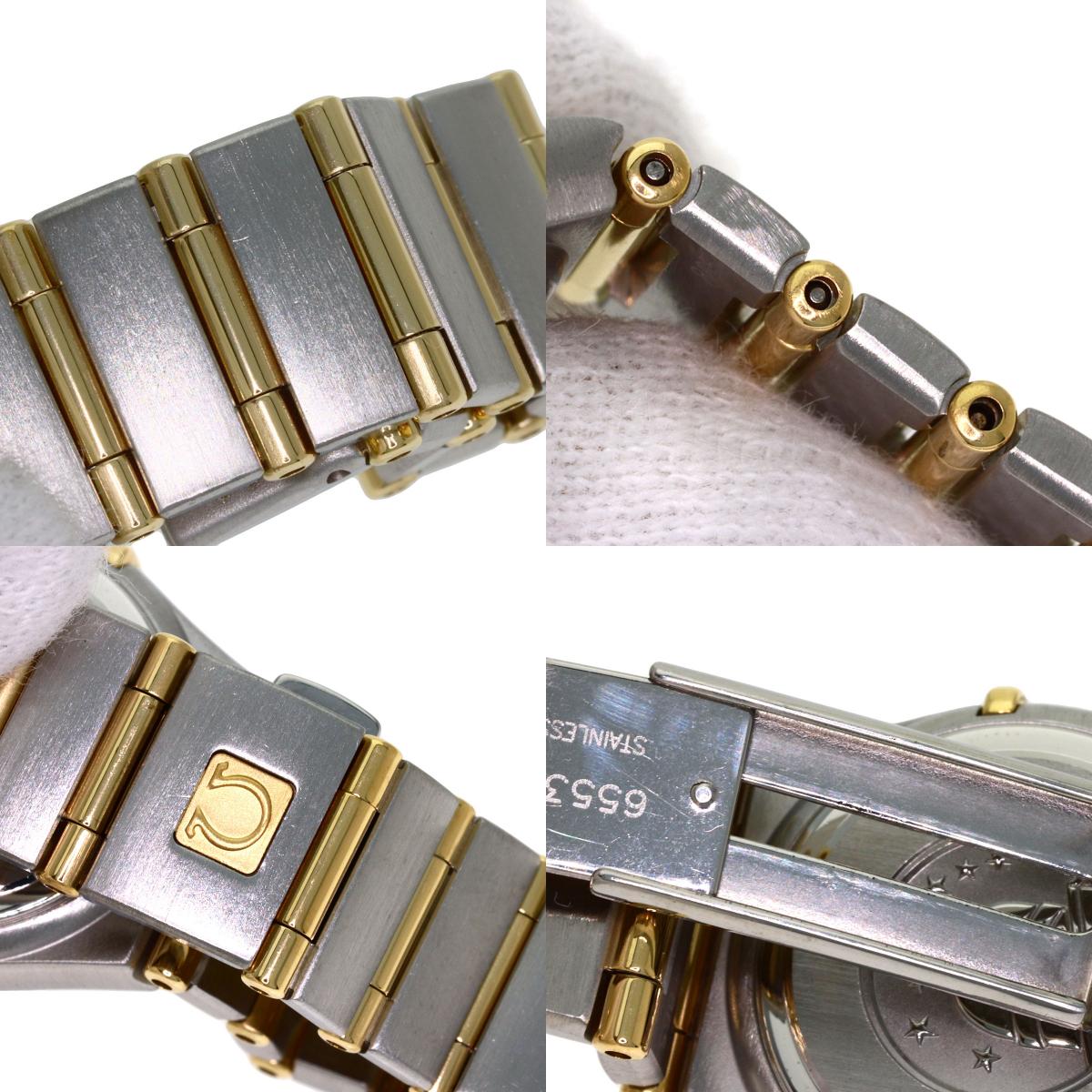 OMEGA オメガ 1267.75.00 コンステレーション ミニ 12P ダイヤモンド 腕時計 SS レディース 中古