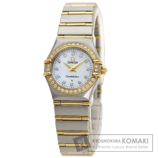 OMEGA オメガ 1267.75.00 コンステレーション ミニ 12P ダイヤモンド 腕時計 SS レディース 中古