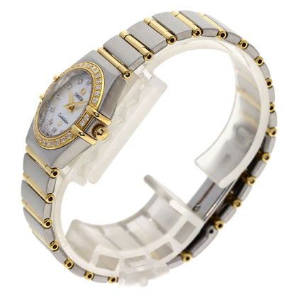 OMEGA オメガ 1267.75.00 コンステレーション ミニ 12P ダイヤモンド 腕時計 SS レディース 中古