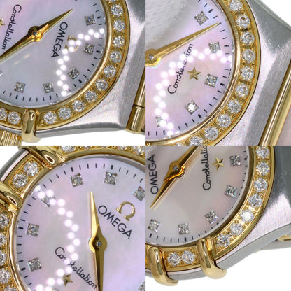OMEGA オメガ 1267.75.00 コンステレーション ミニ 12P ダイヤモンド 腕時計 SS レディース 中古