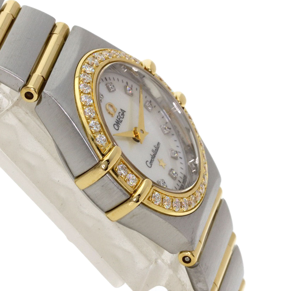 OMEGA オメガ 1267.75.00 コンステレーション ミニ 12P ダイヤモンド 腕時計 SS レディース 中古