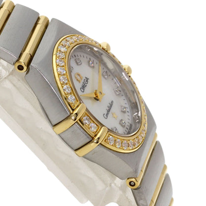 OMEGA オメガ 1267.75.00 コンステレーション ミニ 12P ダイヤモンド 腕時計 SS レディース 中古