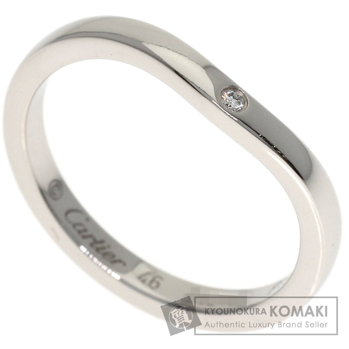 カルティエ バレリーナ カーブ 3P ダイヤモンド #46 リング・指輪 中古 商品画像1