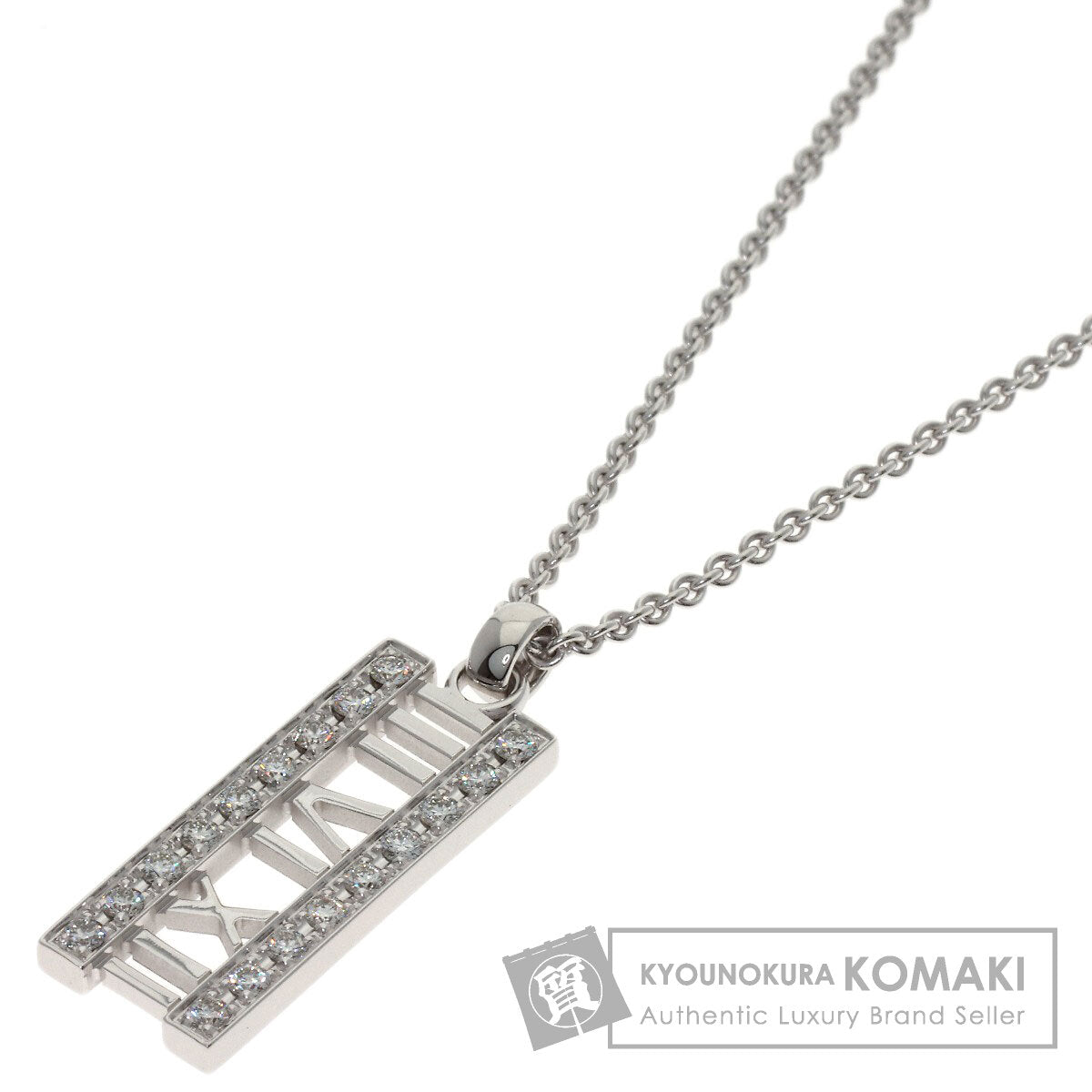 ティファニー アトラス バー ダイヤモンド ネックレス 中古 商品画像1