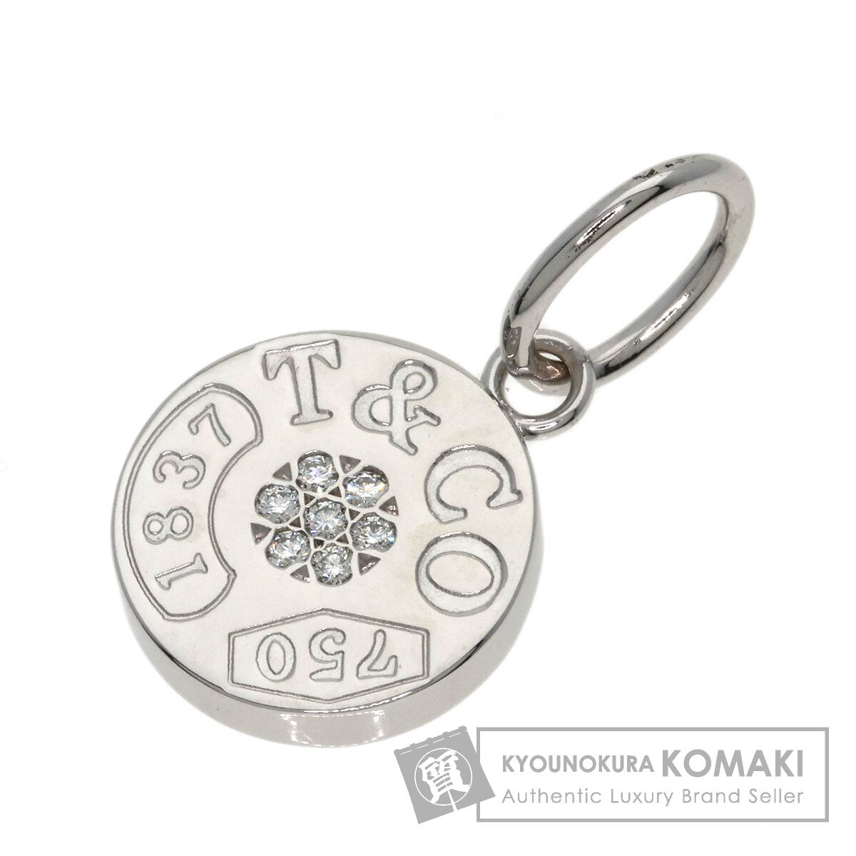 ティファニー 1837 サークル ダイヤモンド ペンダントトップ 中古 商品画像1