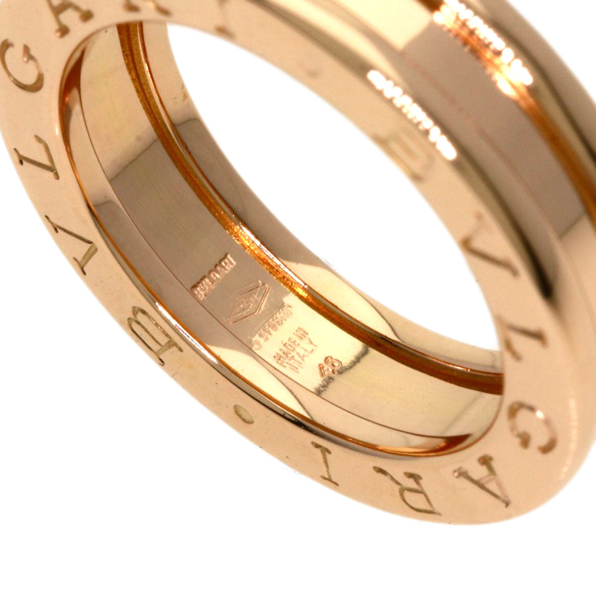 BVLGARI ブルガリ B-zero1 ビーゼロワン 1バンド #46 リング・指輪 K18PG レディース 中古