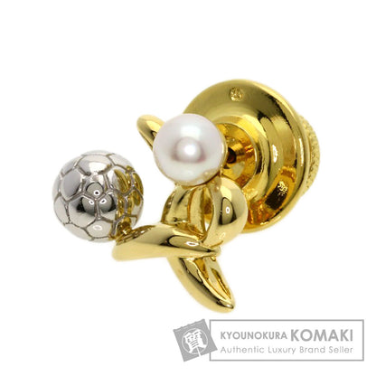 ミキモト パール 真珠 サッカーモチーフ ピンブローチ ブローチ 中古 商品画像1