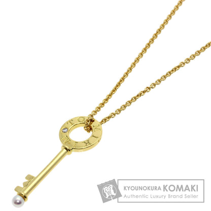ミキモト キーモチーフ パール ダイヤモンド ネックレス 中古 商品画像1