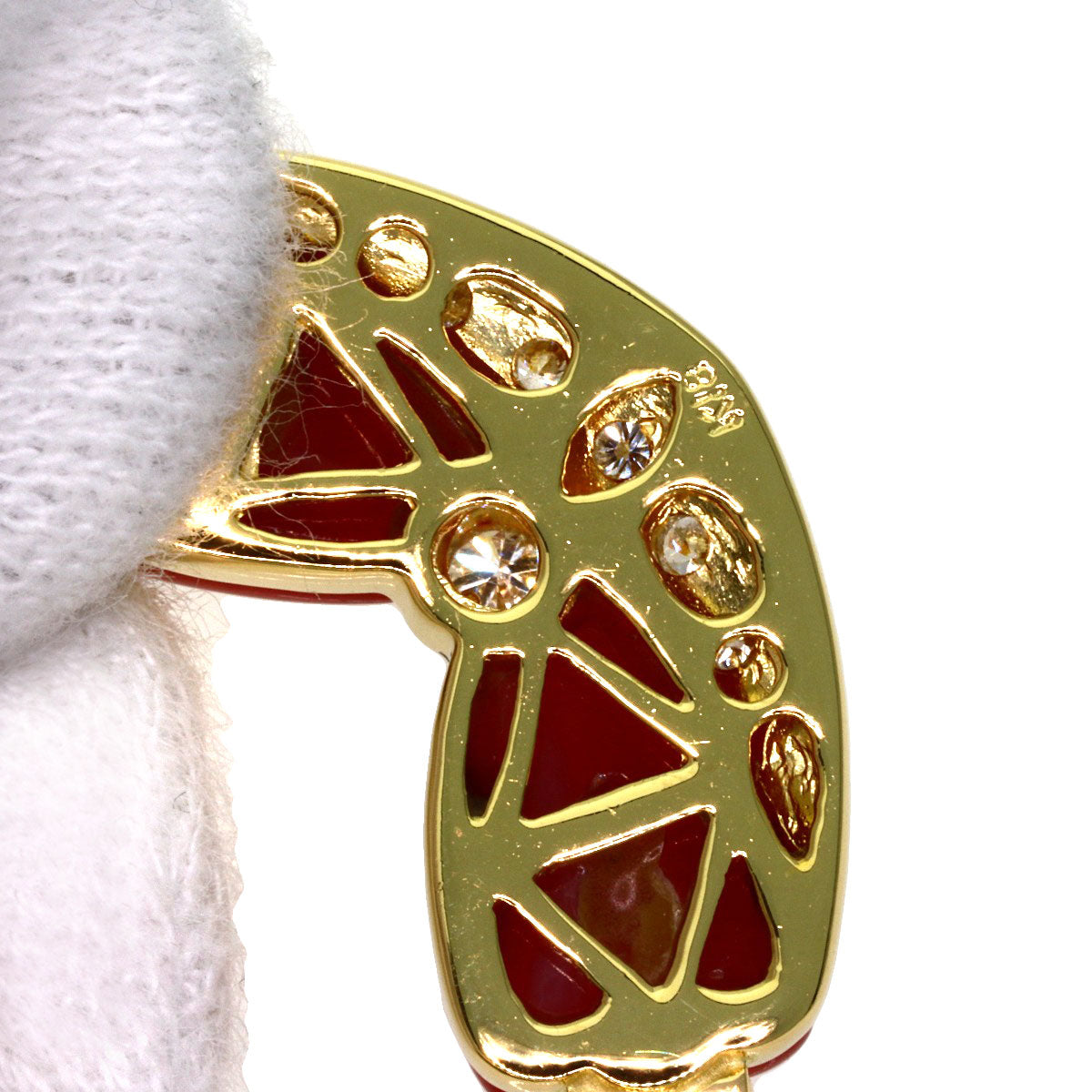 SELECT JEWELRY セレクトジュエリー サンゴ 珊瑚 ダイヤモンド ネックレス K18YG レディース 中古
