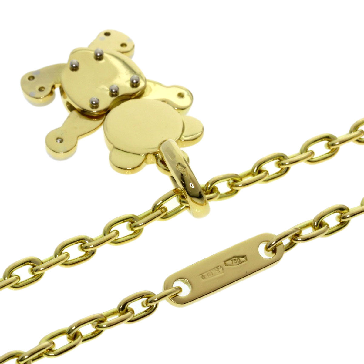 ポメラート オルセット テディベア ダイヤモンド ネックレス 中古 商品画像3