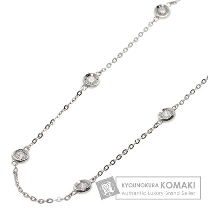 SELECT JEWELRY セレクトジュエリー 13P ダイヤモンド ネックレス K18WG レディース 中古