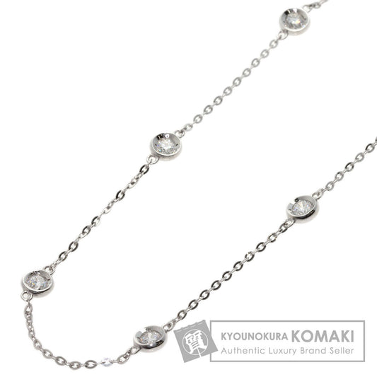 SELECT JEWELRY セレクトジュエリー 13P ダイヤモンド ネックレス K18WG レディース 中古