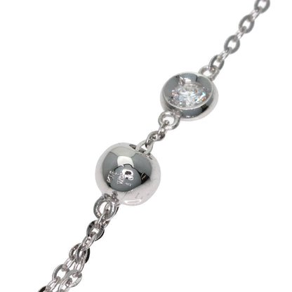 SELECT JEWELRY セレクトジュエリー 13P ダイヤモンド ネックレス K18WG レディース 中古